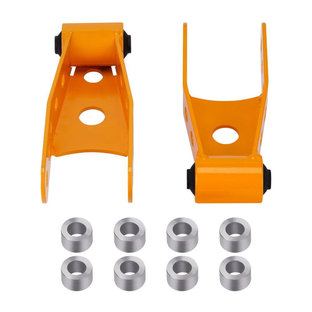 Rear 3 Drop Lowering Shackles Kit compatible for GMC Sierra 1500 SLE Crew Cab 2007