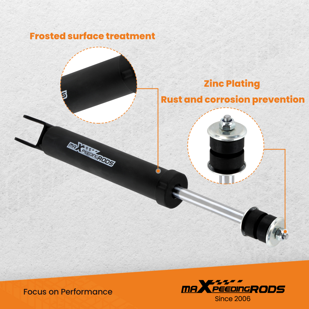 0-3 Front Shock Absorbers compatible for Chevy Silverado Compatible for GMC Sierra 1500 4WD 1999-06