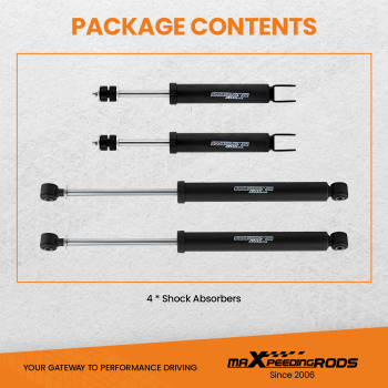 Shocks Front 0-3 Rear 2.5-6 Lift compatible for Chevy Silverado GMC Sierra 1500 4WD 99-06