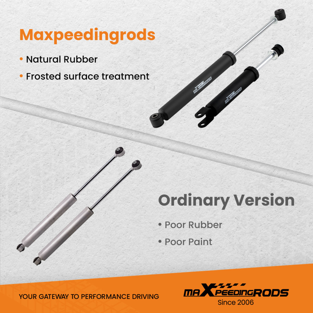 Shocks Front 0-3 Rear 2.5-6 Lift compatible for Chevy Silverado GMC Sierra 1500 4WD 99-06