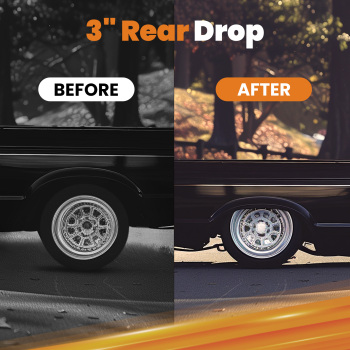 Kit de chute de blocs dabaissement de 3 pouces compatible pour GMC C10 1968-72 63-67