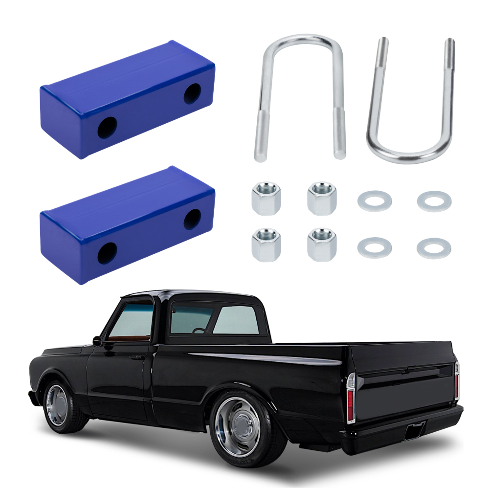 Rear Drop Kit 3 inch Lowering Blocks compatible for Chevy compatible for GMC C10 1963 1964-72