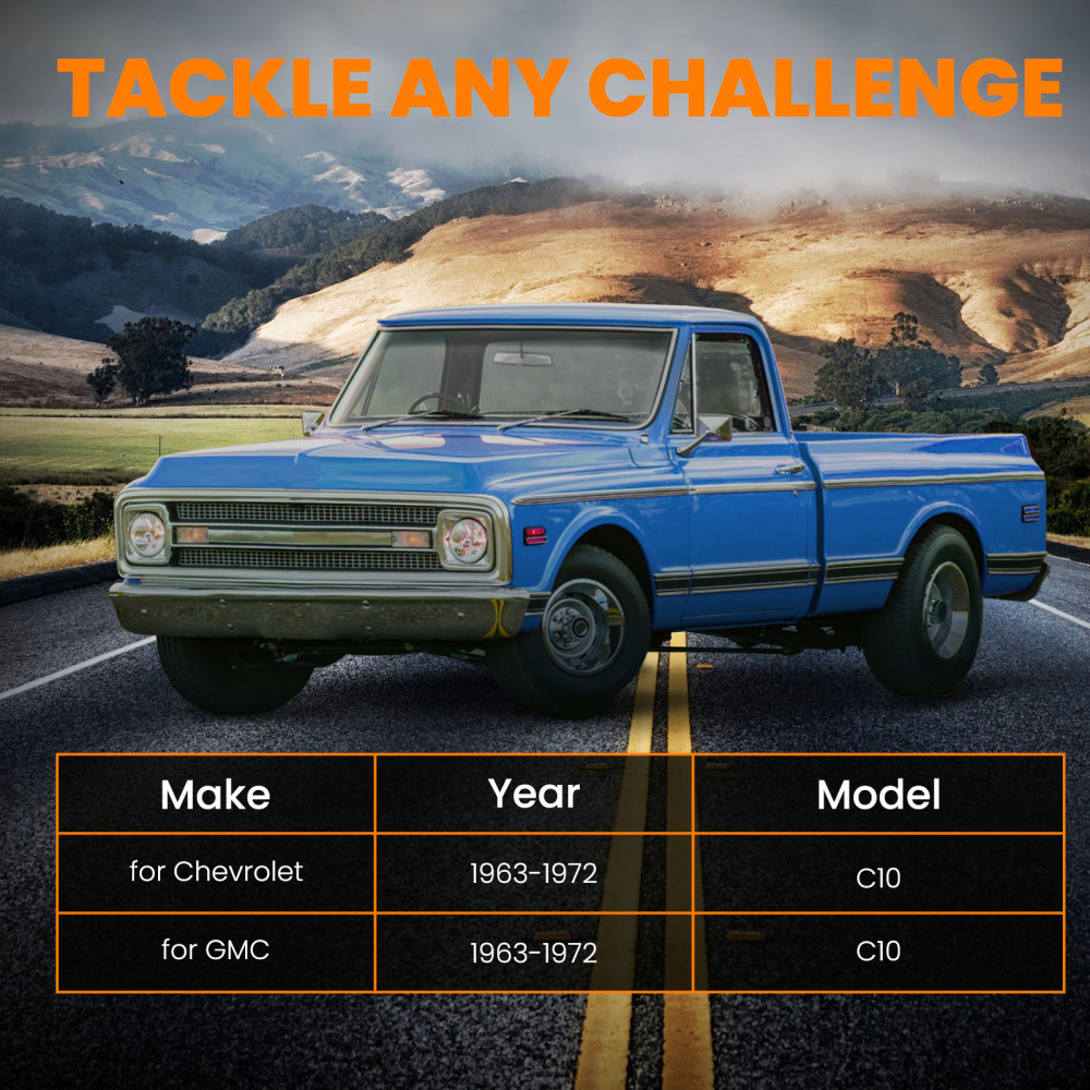 Rear Drop Kit 3 inch Lowering Blocks compatible for Chevy compatible for GMC C10 1963 1964-72