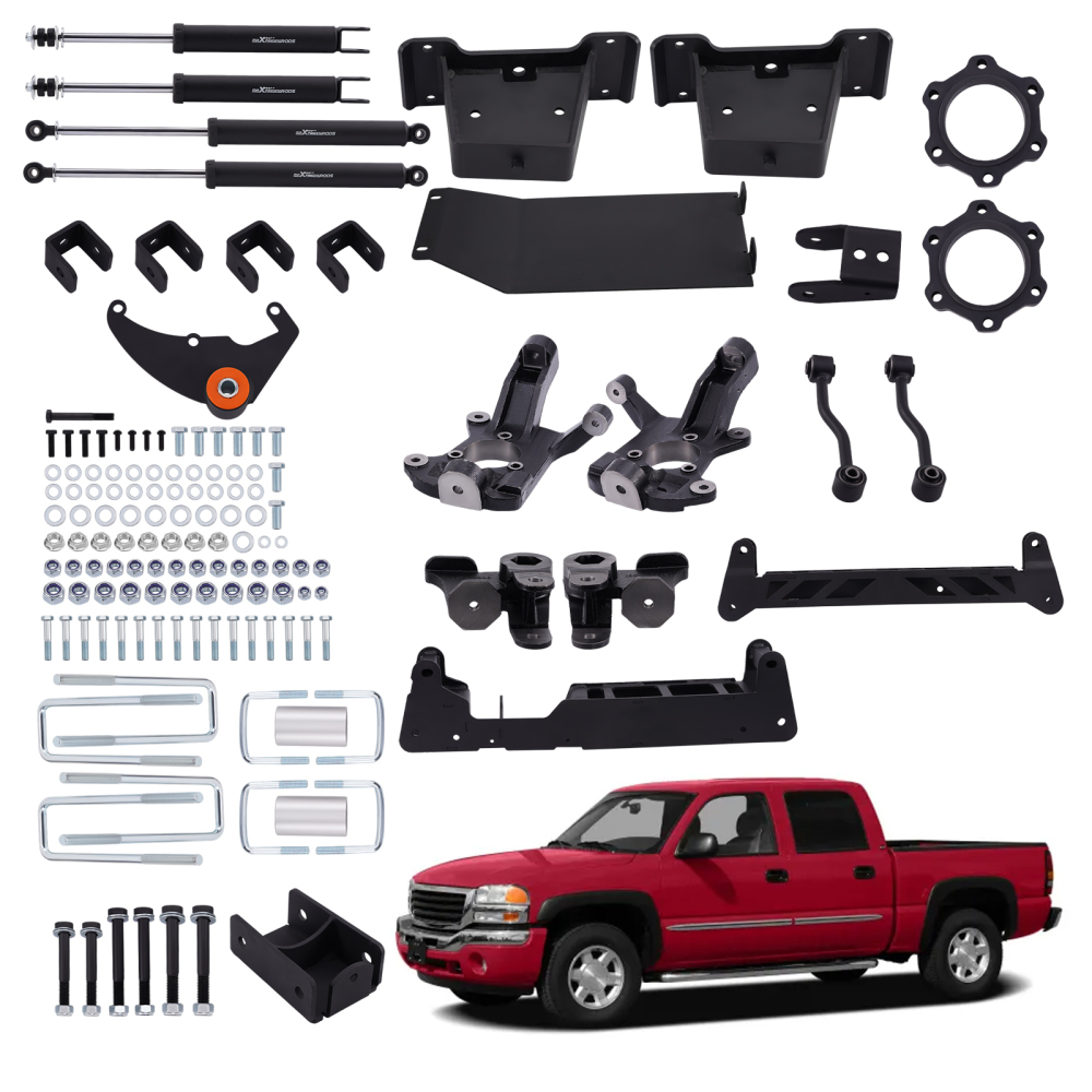 6 Suspension Lift Kit compatible for Chevy Silverado GMC Sierra 1500 4WD 1999-2006
