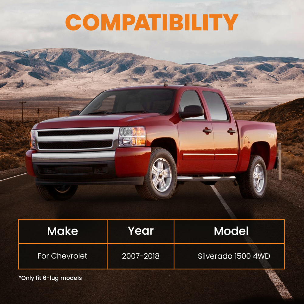 3.5 inch Front 3 inch Rear Lift Kit compatible for Chevrolet Silverado 1500 WT Standard Cab Pickup