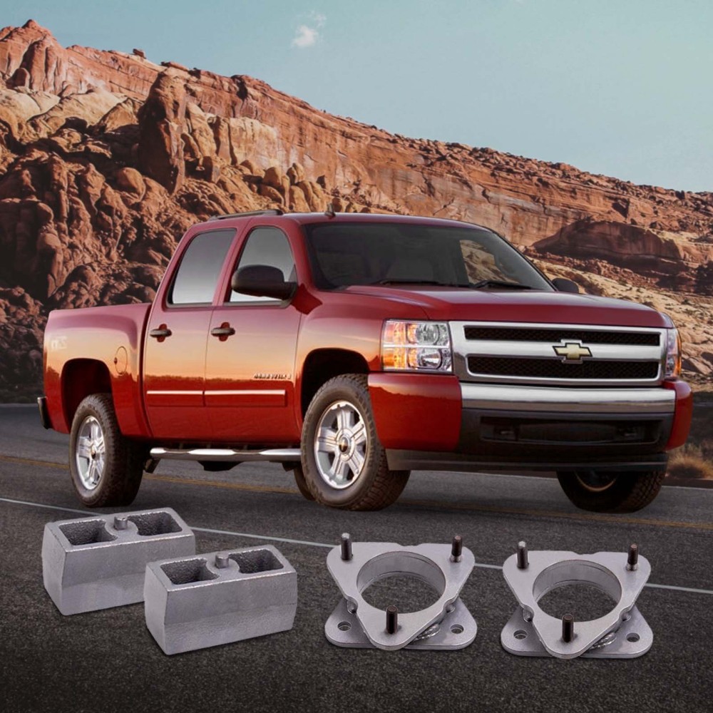 Compatible for Chevy Silverado 1500 4WD 2007-2018 3.5 inch Front + 3 inch inch Rear Lift Kit