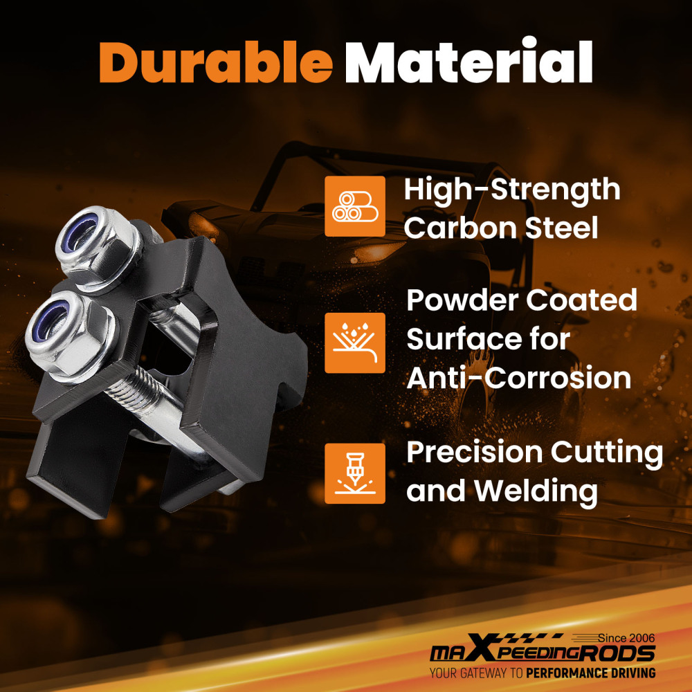 4x Bracket Lift Kit 2 Liftfor compatible for Can-Am Defender HD5 HD8 2016-2019 4x4 Black