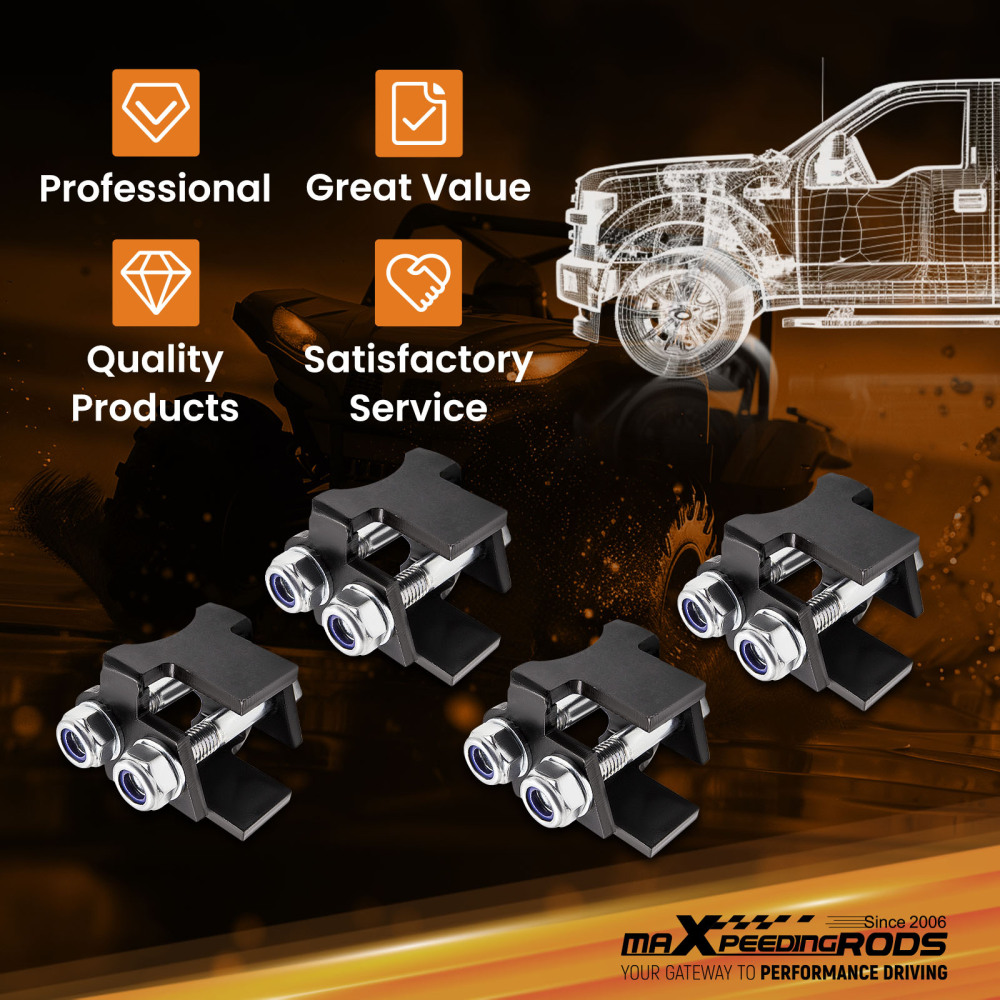 4x Bracket Lift Kit 2 Liftfor compatible for Can-Am Defender HD5 HD8 2016-2019 4x4 Black