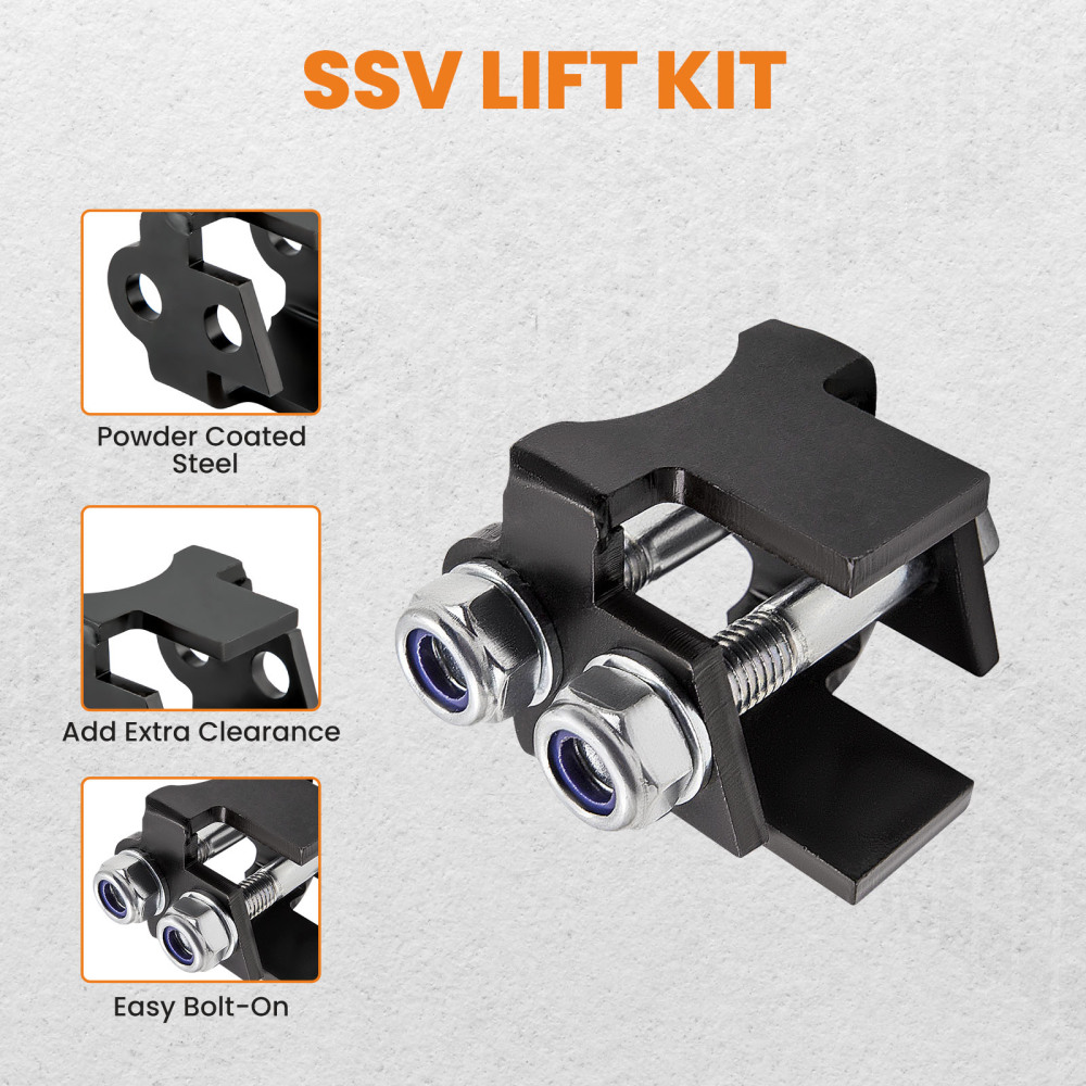 4x Bracket Lift Kit 2 Liftfor compatible for Can-Am Defender HD5 HD8 2016-2019 4x4 Black