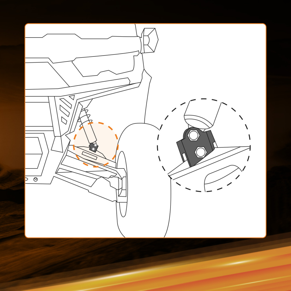 4x Bracket Lift Kit 2 Liftfor compatible for Can-Am Defender HD5 HD8 2016-2019 4x4 Black