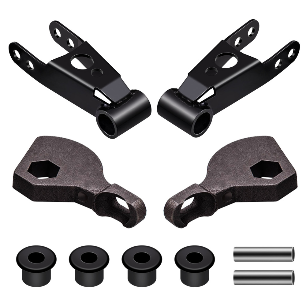Front Rear Lift Kit Torsion Keys Shackles 3-2 inch compatible for Dodge Durango 1998-2003 4WD