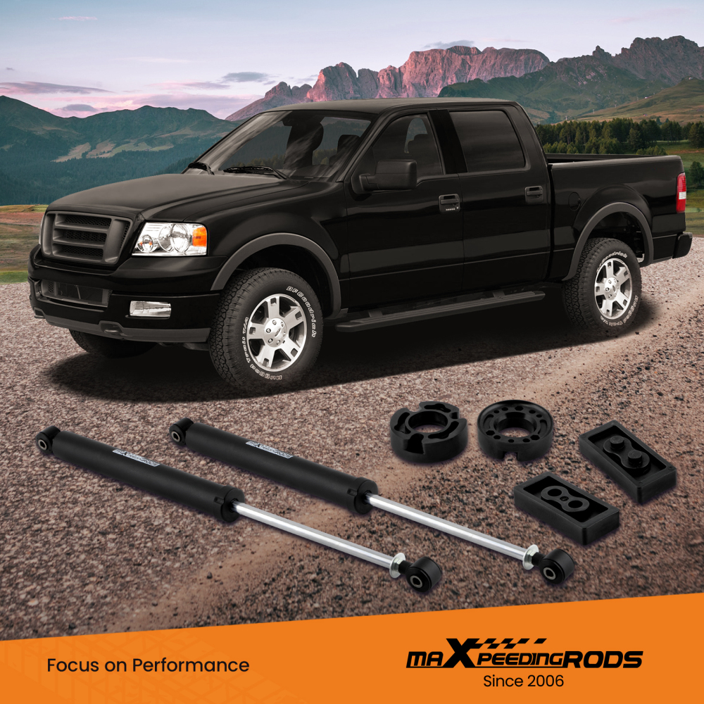 2.5 inch Suspension Lift Kit W/ Shocks compatible for Ford F-150 2WD 4WD 2004-2008