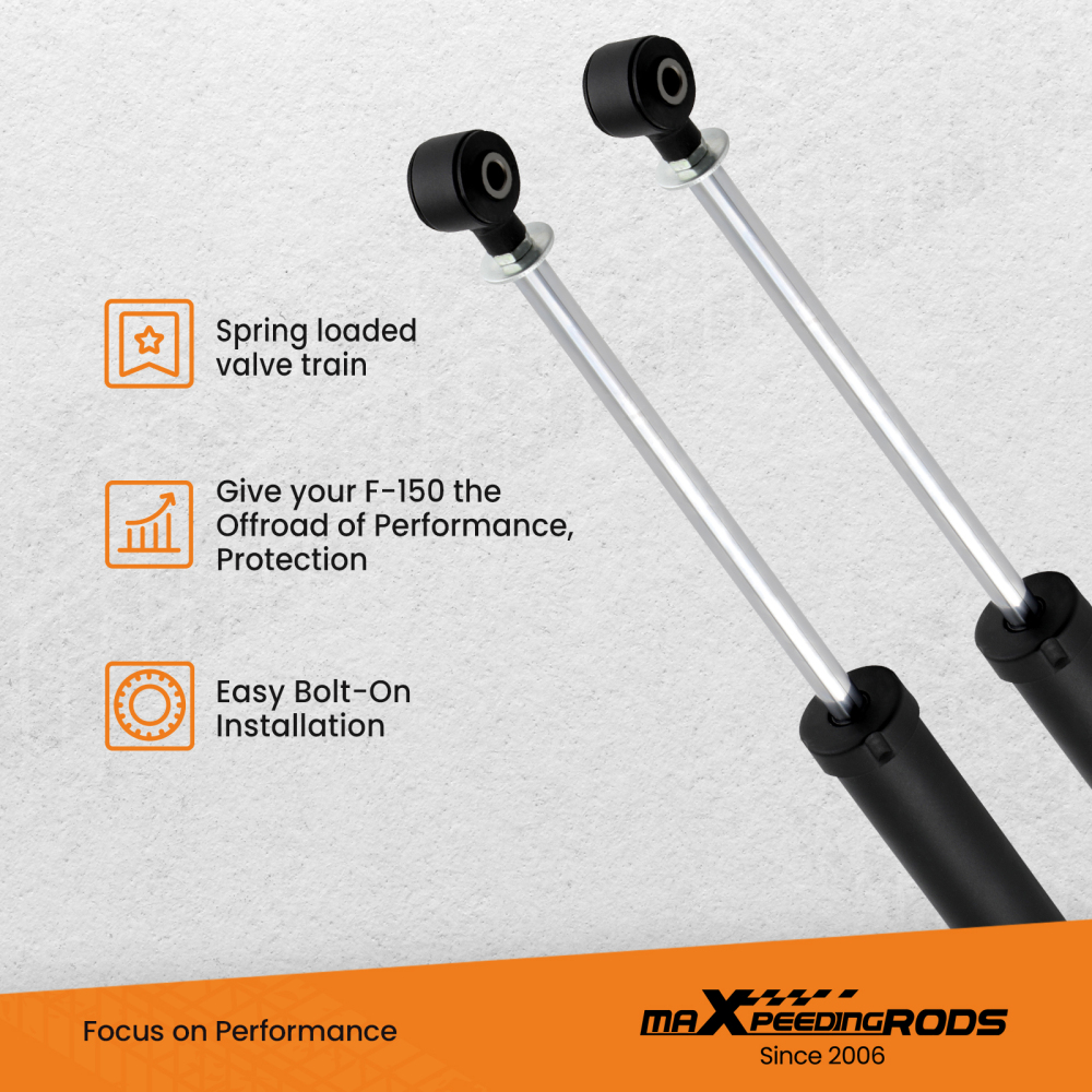 2.5 inch Suspension Lift Kit W/ Shocks compatible for Ford F-150 2WD 4WD 2004-2008