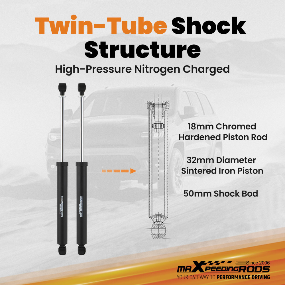 2.5 Leveling Lift Kit w/ Front Upper Control Arm compatible for Ford F150 4WD 2004-2008