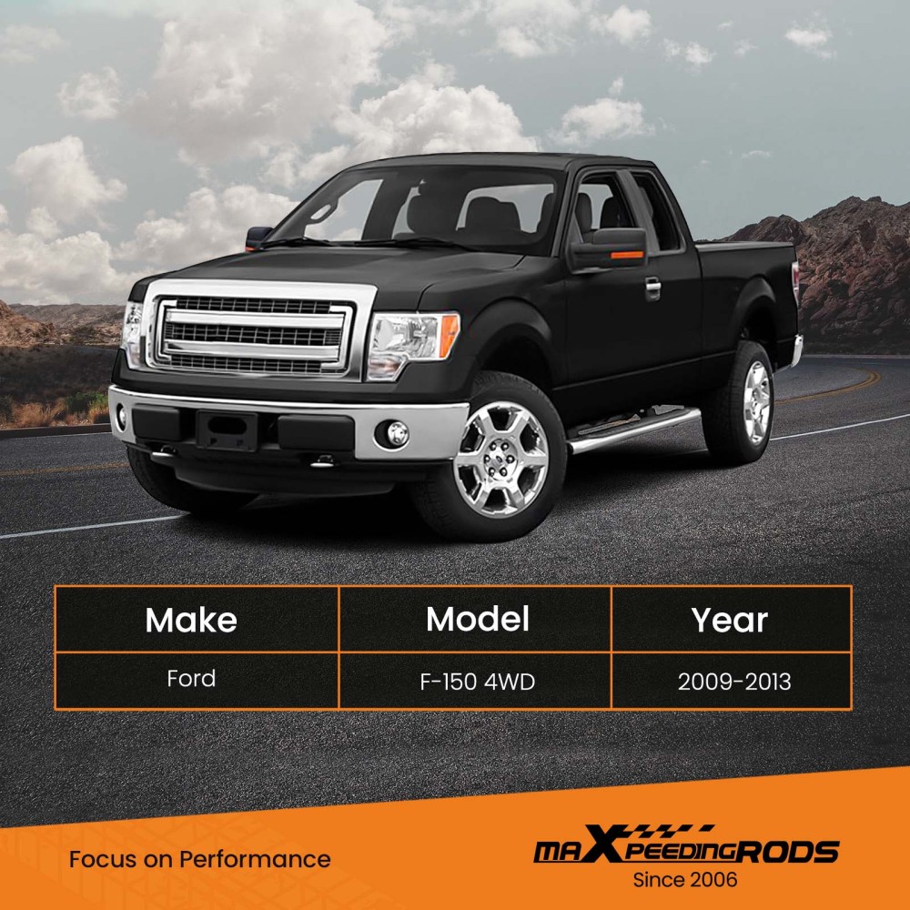 maXpeedingrods 2in Leveling Lift Kit Struts + Shock compatible for Ford F150 4WD 2009-2013