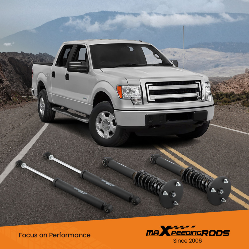 maXpeedingrods 2in Leveling Lift Kit Struts + Shock compatible for Ford F150 4WD 2009-2013