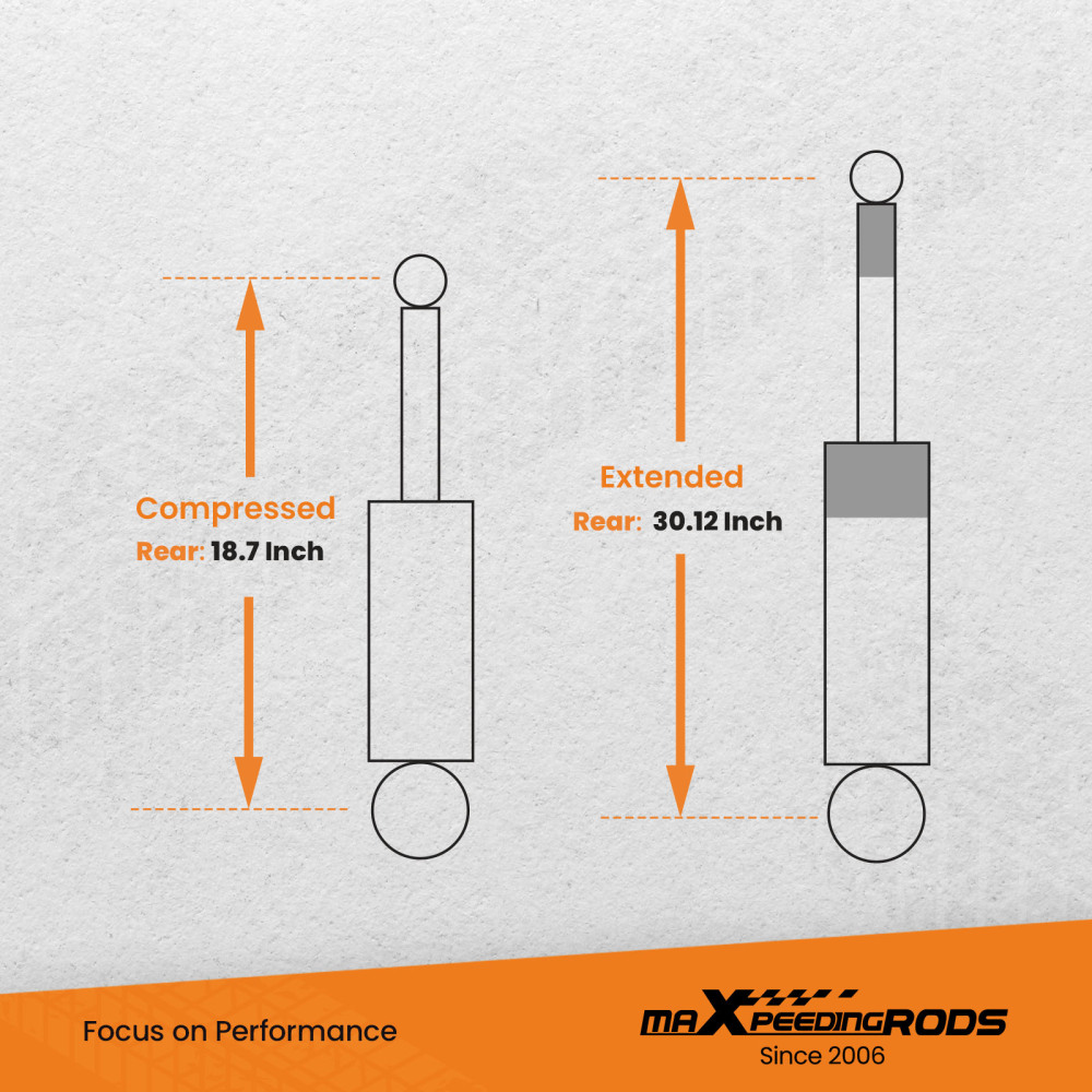 maXpeedingrods 2in Leveling Lift Kit Struts + Shock compatible for Ford F150 4WD 2009-2013