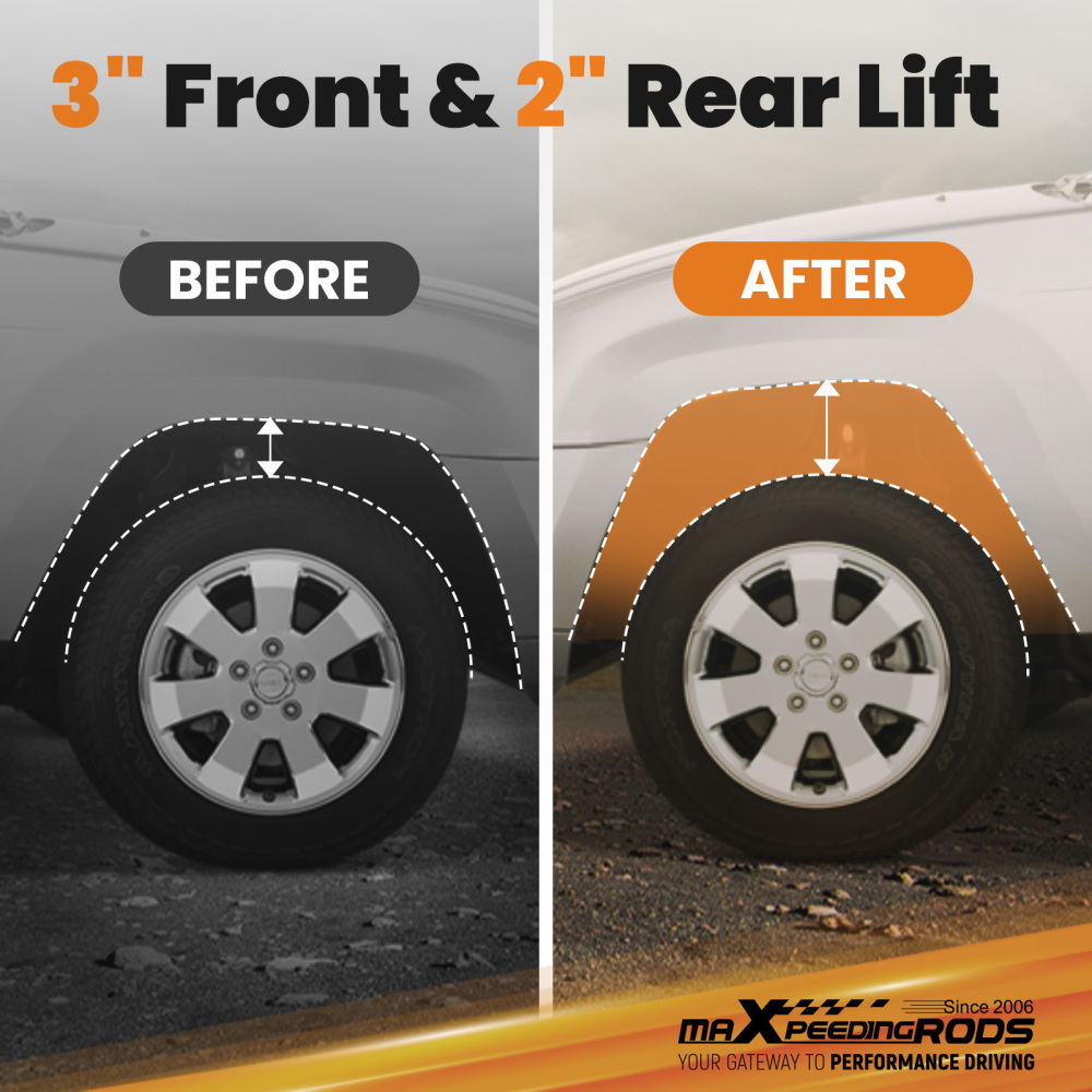 3 Front + 2 Rear Level Lift Kit Spacers compatible for Ford Explorer 2002-2005 4WD