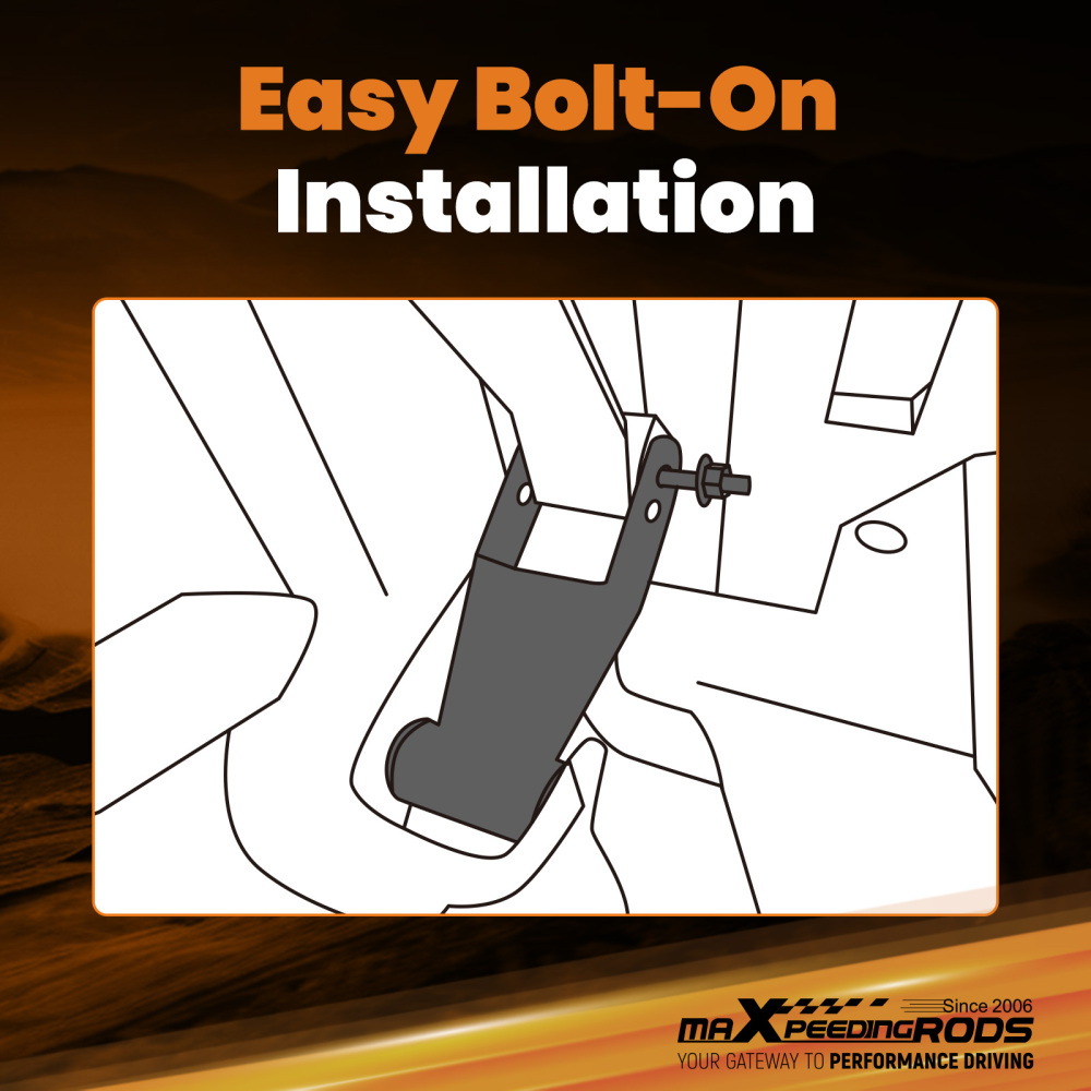 4 Rear Drop Lowering Kit Shackles Hangers compatible for Ford F-150 F-100 2WD 1973-1996