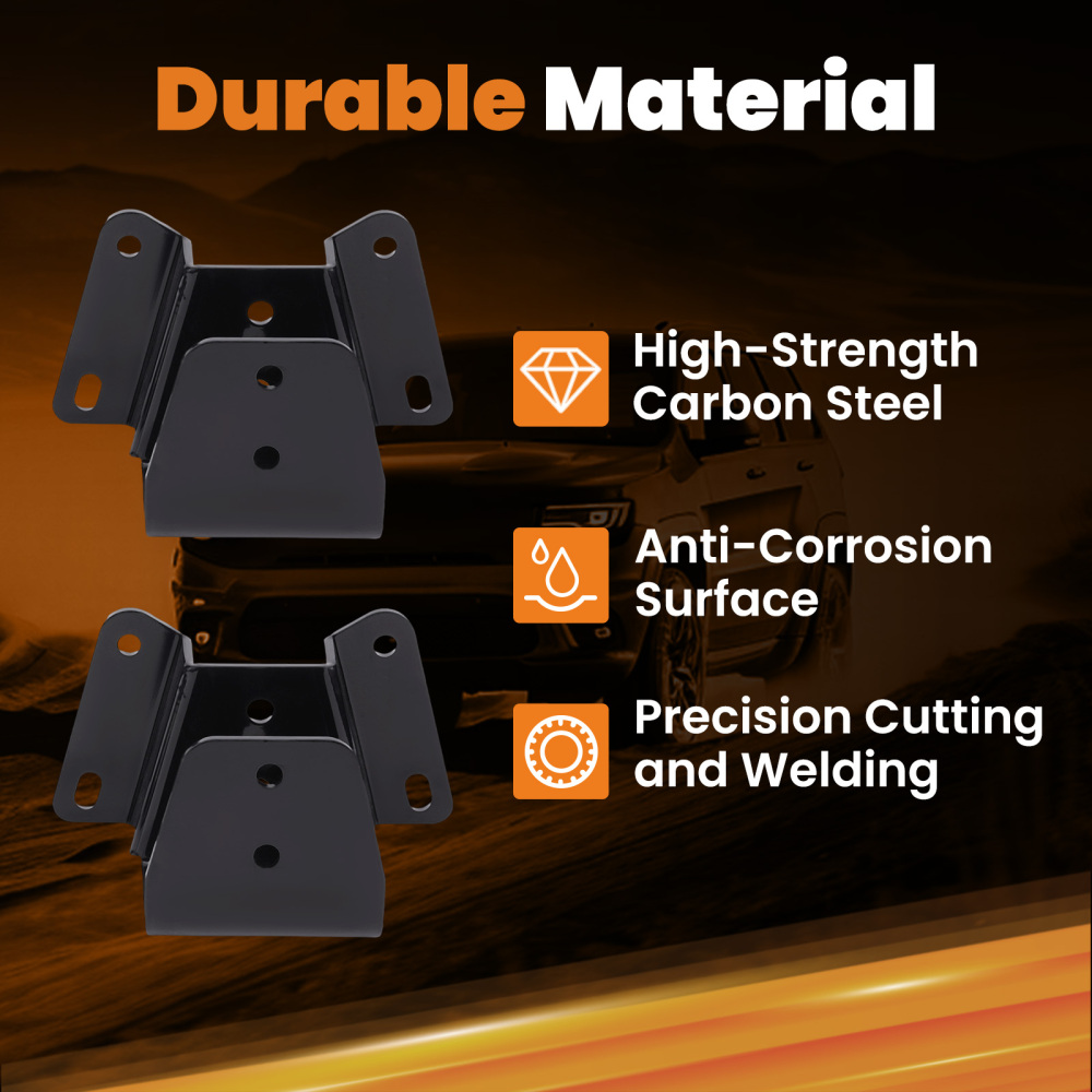 4 Rear Drop Lowering Kit Shackles Hangers compatible for Ford F-150 F-100 2WD 1973-1996