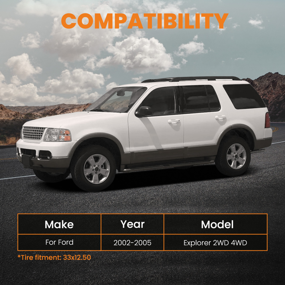 Kit di sollevamento del livello compatibile per Ford Explorer 2002-2005 2WD 4WD Distanziatori anteriori e posteriori