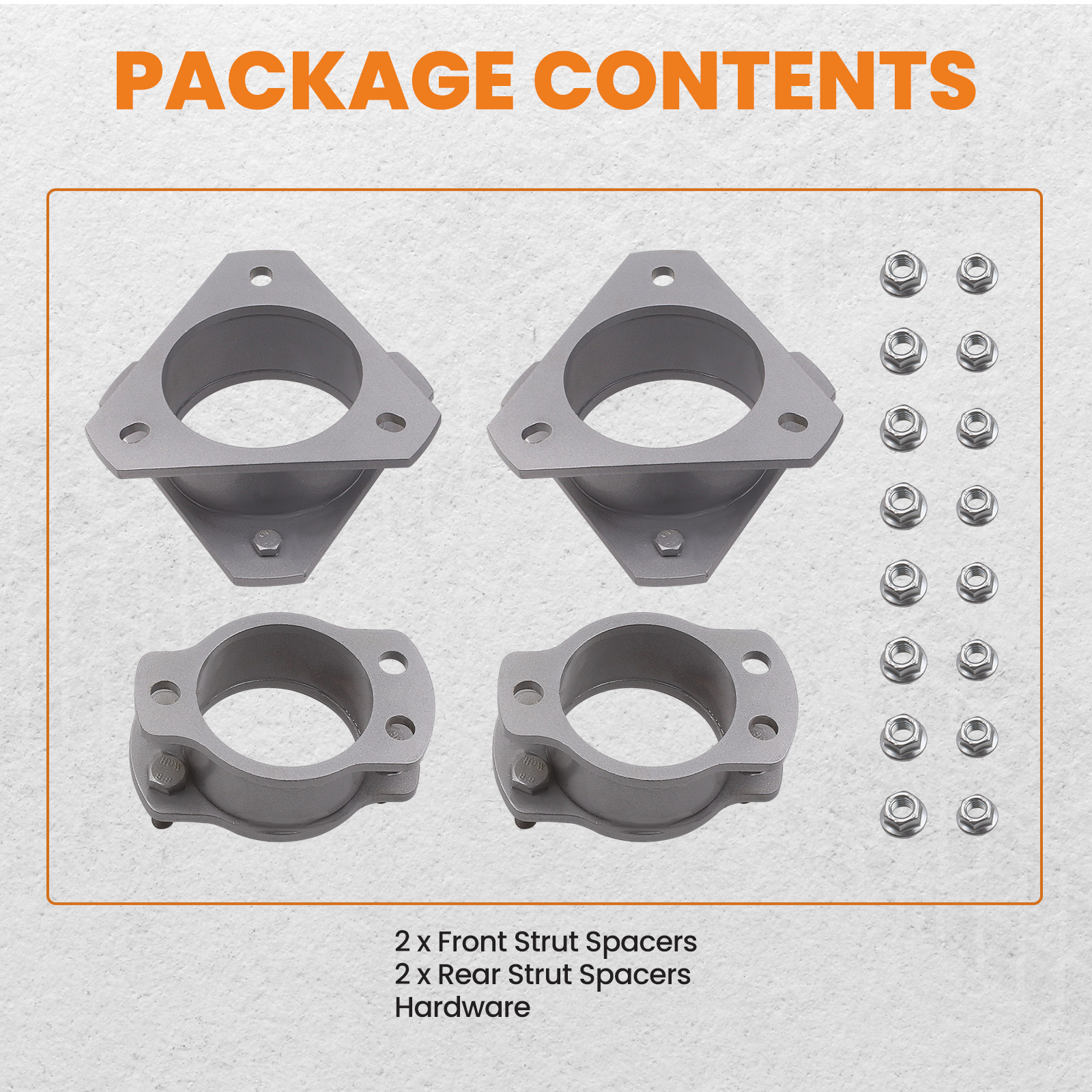 3 in Front 2 in Rear Lift Leveling Kit compatible for Ford