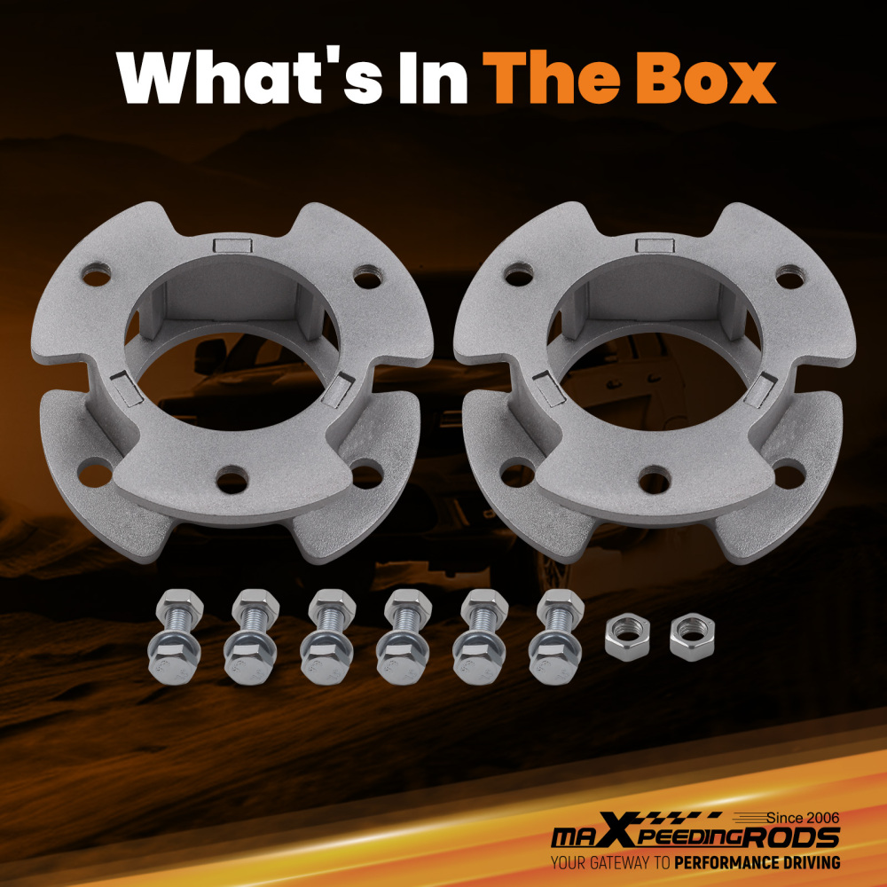 2.5in Front Leveling Lift Kit Strut Spacers compatible for Ford Ranger 2019-2022 2WD 4WD