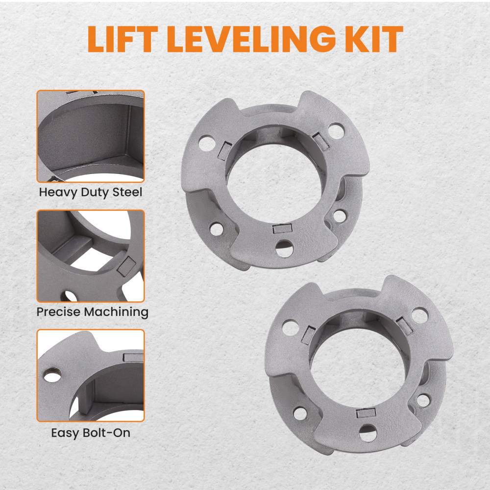 2.5 Front Lift Kit compatible for Ford Ranger 2019 4WD 2x Front Lift Spacers+2x Rear Lift Blocks