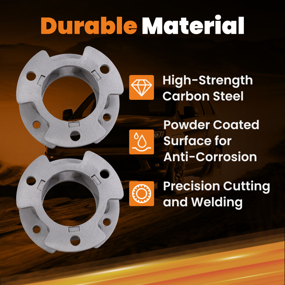 2.5 Front Lift Kit compatible for Ford Ranger 2019 4WD 2x Front Lift Spacers+2x Rear Lift Blocks