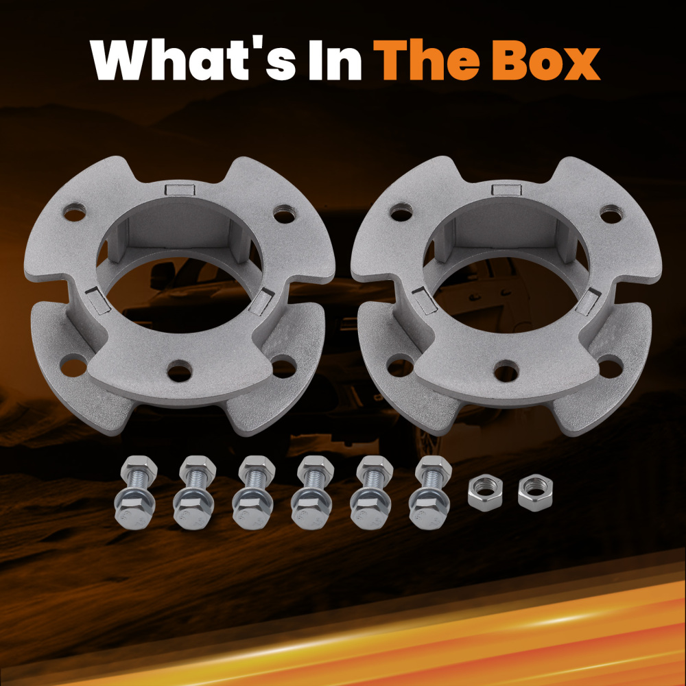 2.5 Front Lift Kit compatible for Ford Ranger 2019 4WD 2x Front Lift Spacers+2x Rear Lift Blocks