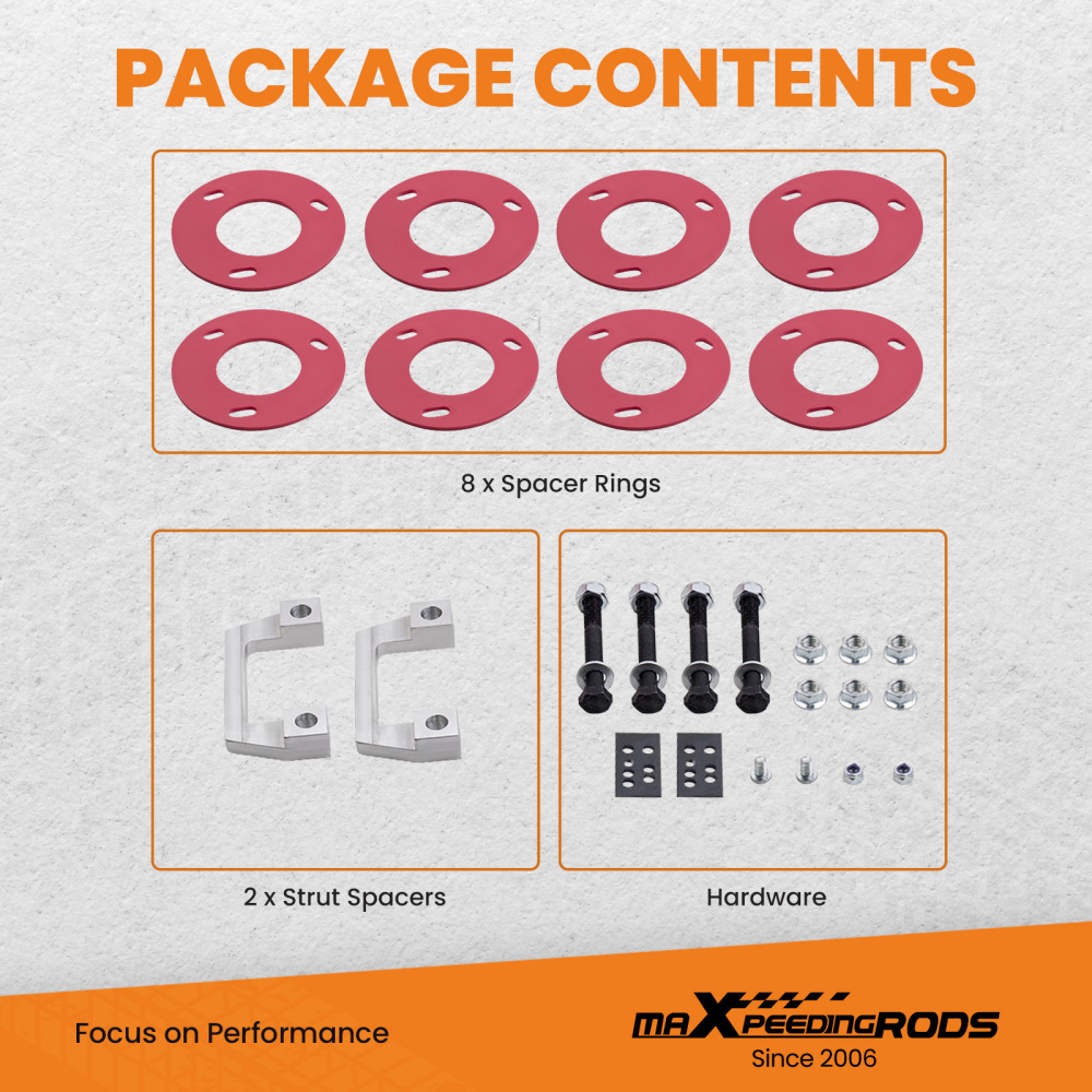 Front 1.5 inch-2.5 inch Leveling Kit Spacers compatible for Chevy Suburban compatible for Silverado 1500 2007-2014