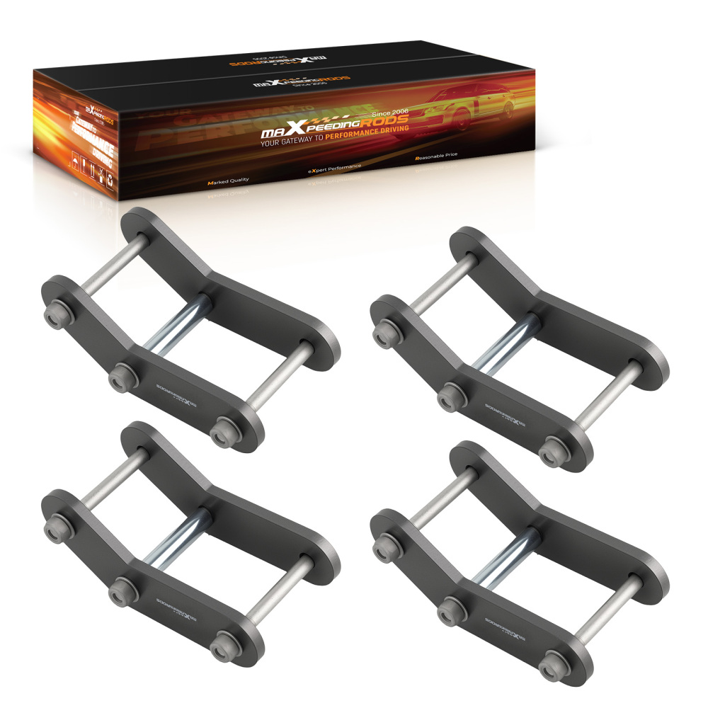 1.25 inch Lift Level Kit Shackles Front Rear compatible for Jeep Wrangler YJ 1987-1995