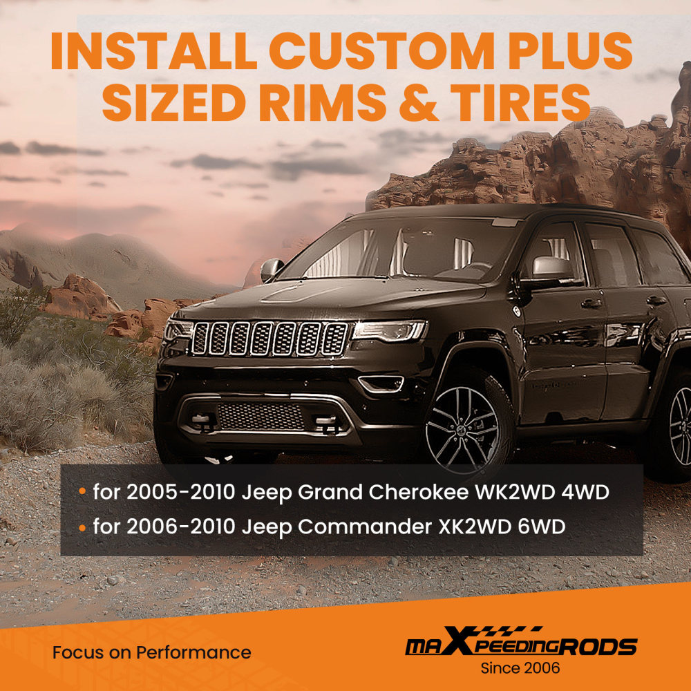 3.5 Front + 3 Rear Lift Kit compatible for Jeep Grand Cherokee WK 2WD 4WD 2005-2010