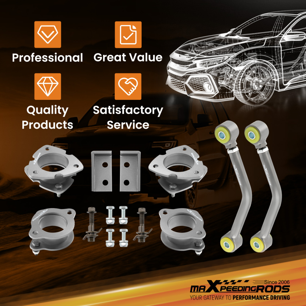 Front Rear 2 Full Lift Kit For Jeep Compass Patriot MK 2007-2017 Steel