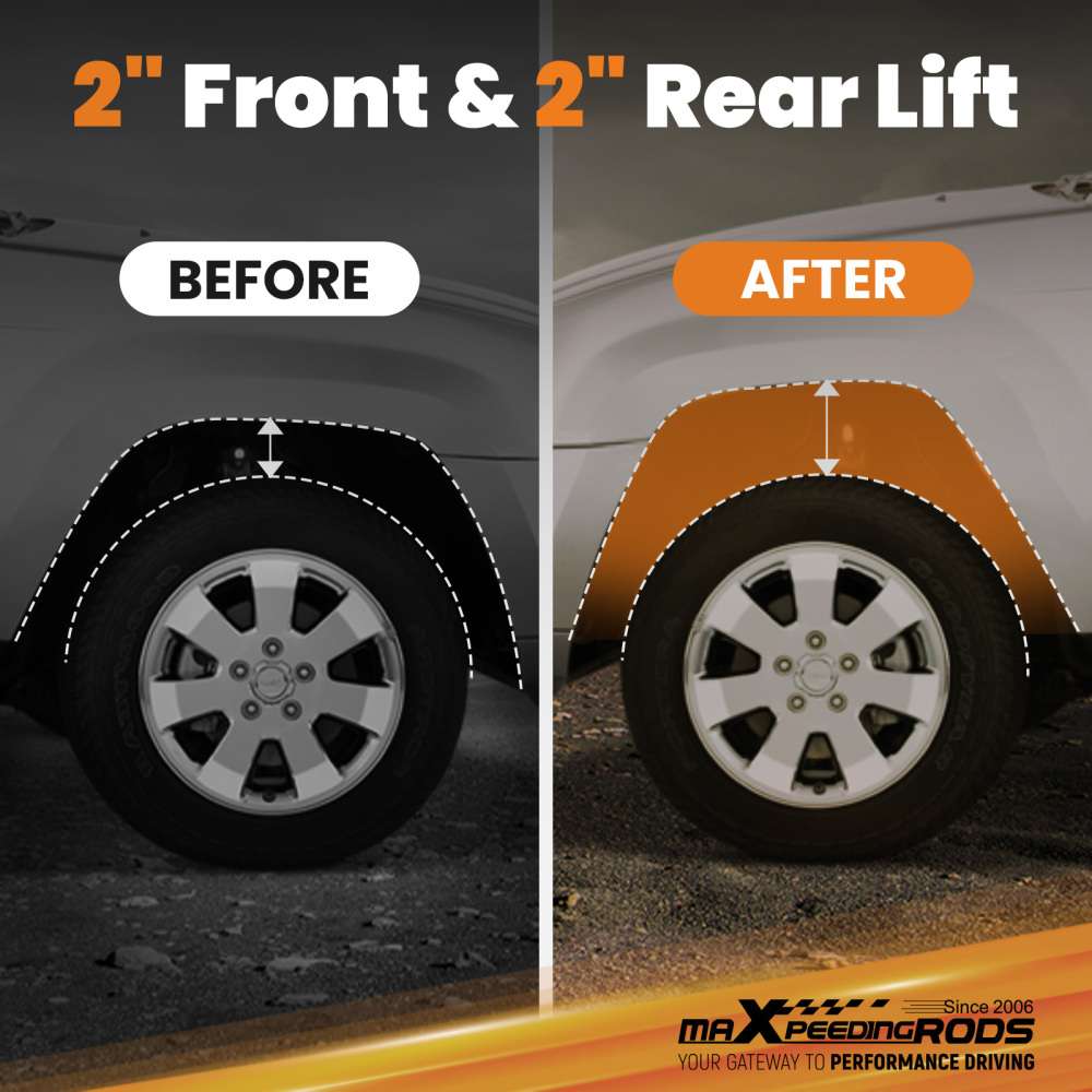 Front Rear 2 Full Lift Kit For Jeep Compass Patriot MK 2007-2017 Steel