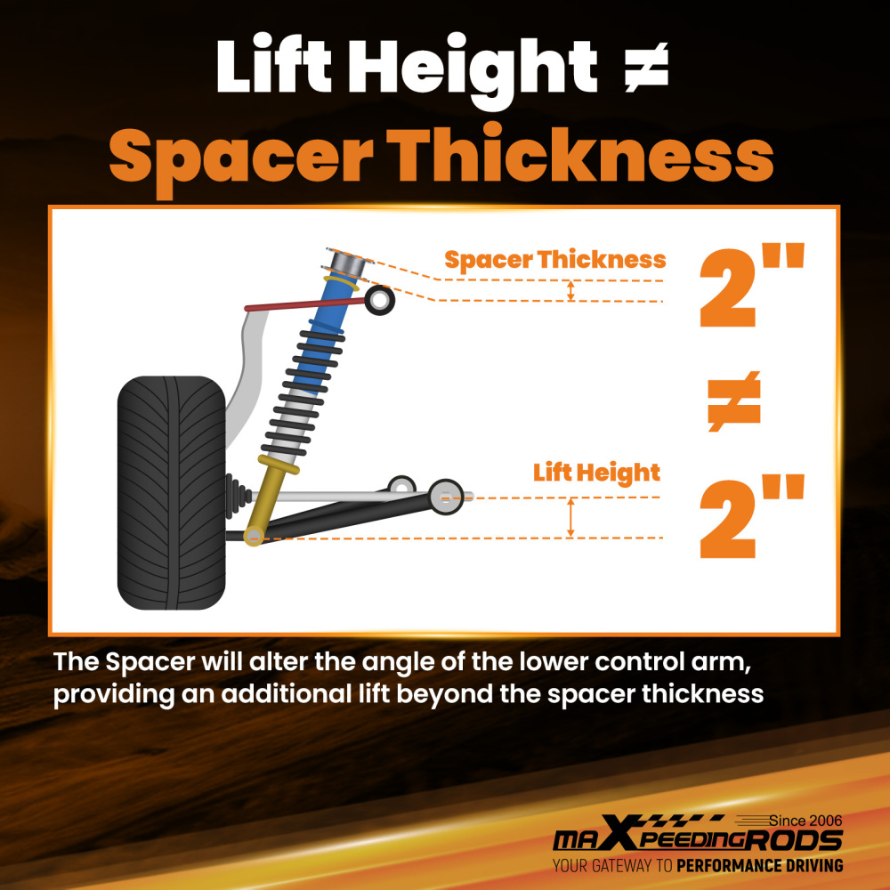 Front Rear 2 Full Lift Kit For Jeep Compass Patriot MK 2007-2017 Steel