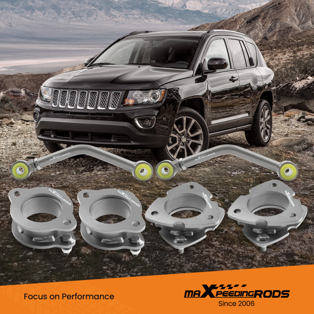 Front Rear 2 Full Lift Kit For Jeep Compass Patriot MK 2007-2017 Steel
