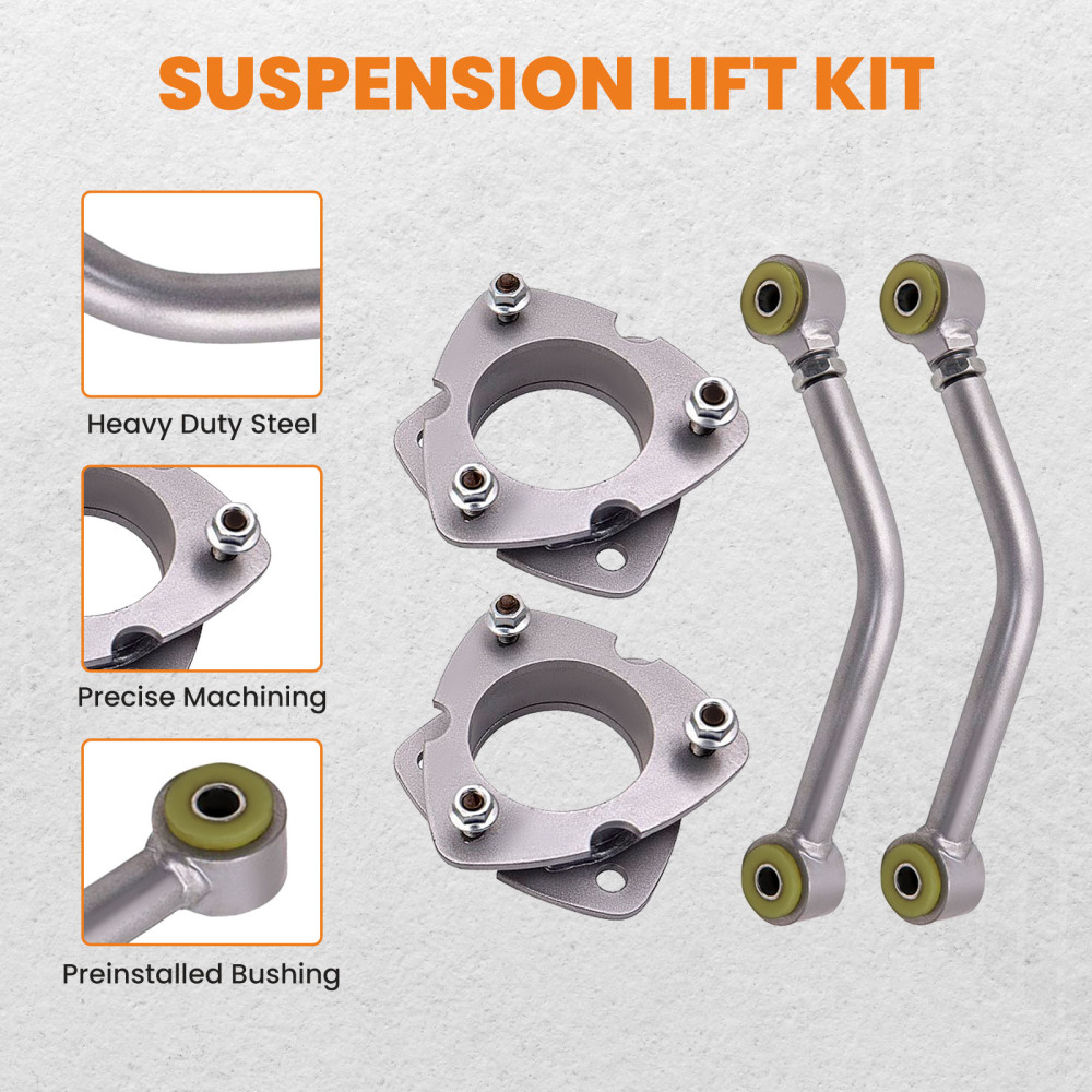 Front Rear 2 Leveling Lift Kit compatible for Jeep Compass Patriot MK Sport 2007-2017 2009