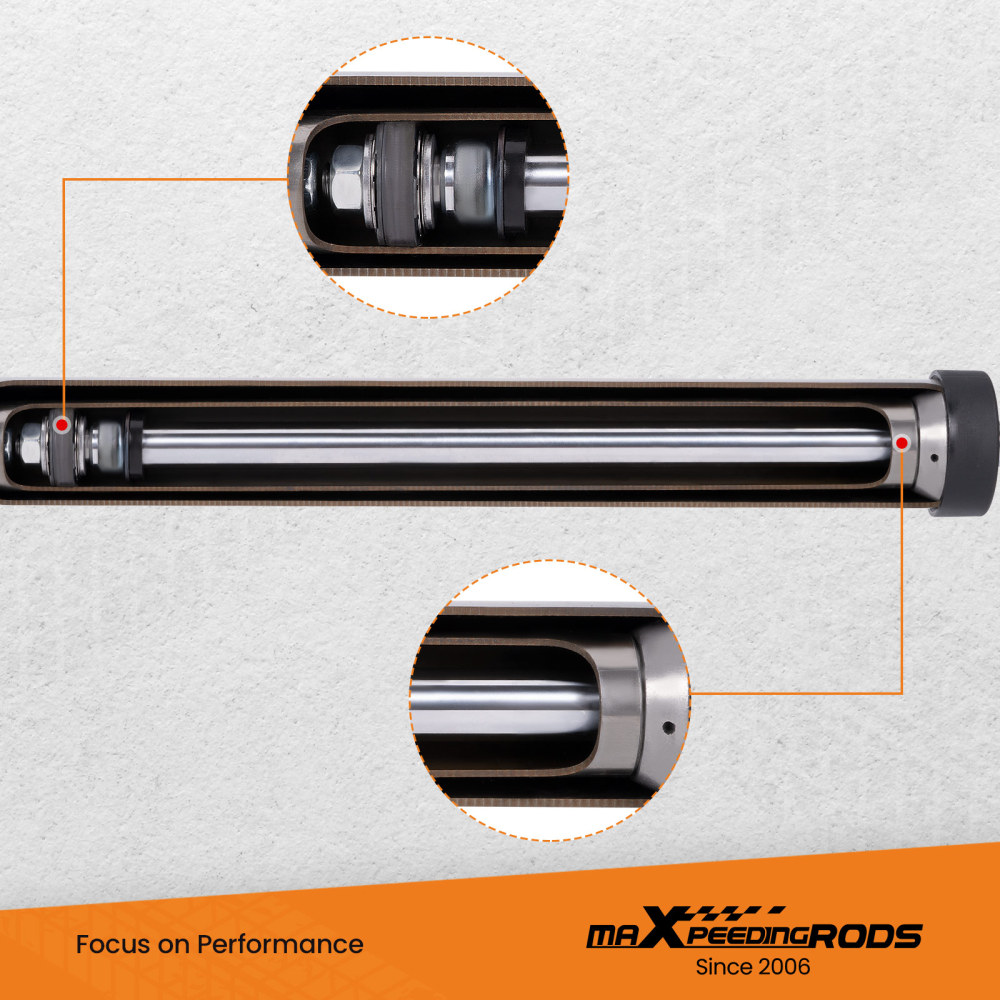 2 Pcs 0-3 Rear Shock Absorbers compatible for Jeep Wrangler JK 2007 2008 2009 2010