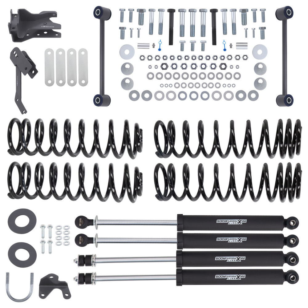 4in Lift Kit w/ Shocks compatible for Jeep Wrangler JK Unlimited 4-Door 2007-2018