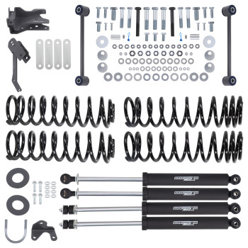 4in Lift Kit w/ Shocks compatible for Jeep Wrangler JK Unlimited 4-Door 2007-2018