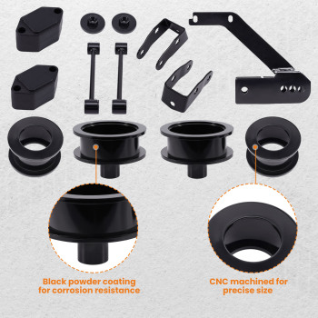 Front 2.5Rear 2 Leveling Lift Kit compatible for Jeep Wrangler JK 2007-2018
