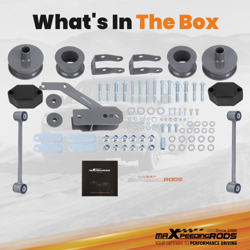 Front 2.5Rear 2 Leveling Lift Kit compatible for Jeep Wrangler JK 2007-2018