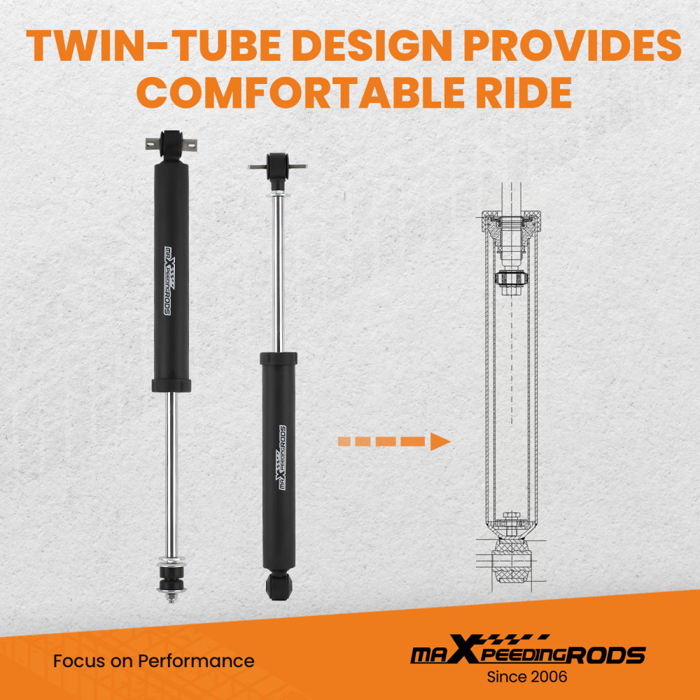 3 Lift Kit w/ Nitrogen Shocks compatible for Jeep Cherokee XJ 2WD/4WD 1984-2001