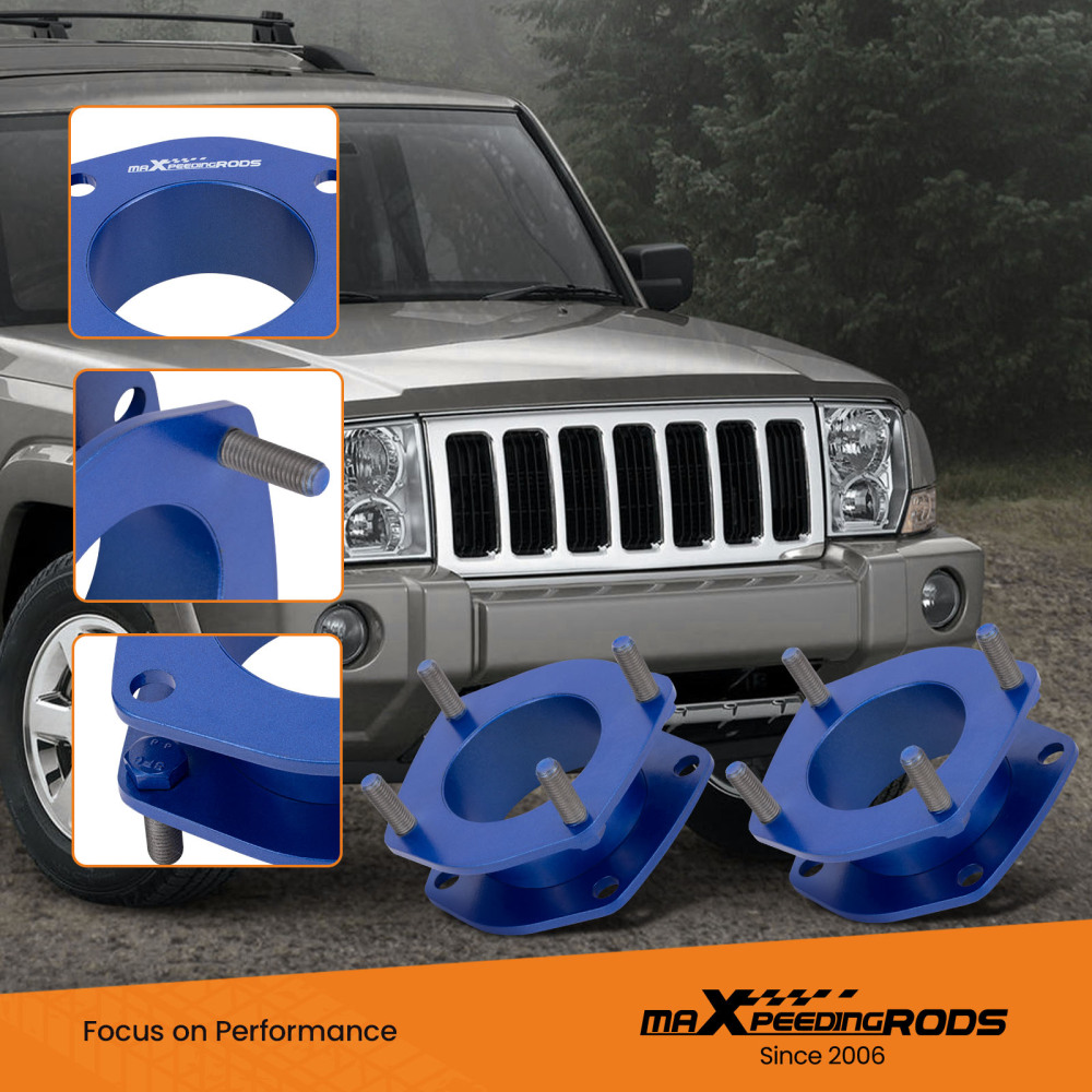 2 Front Leveling Lift Kit compatible for Jeep Commander 2006-2010 compatible for Grand Cherokee 2005-10