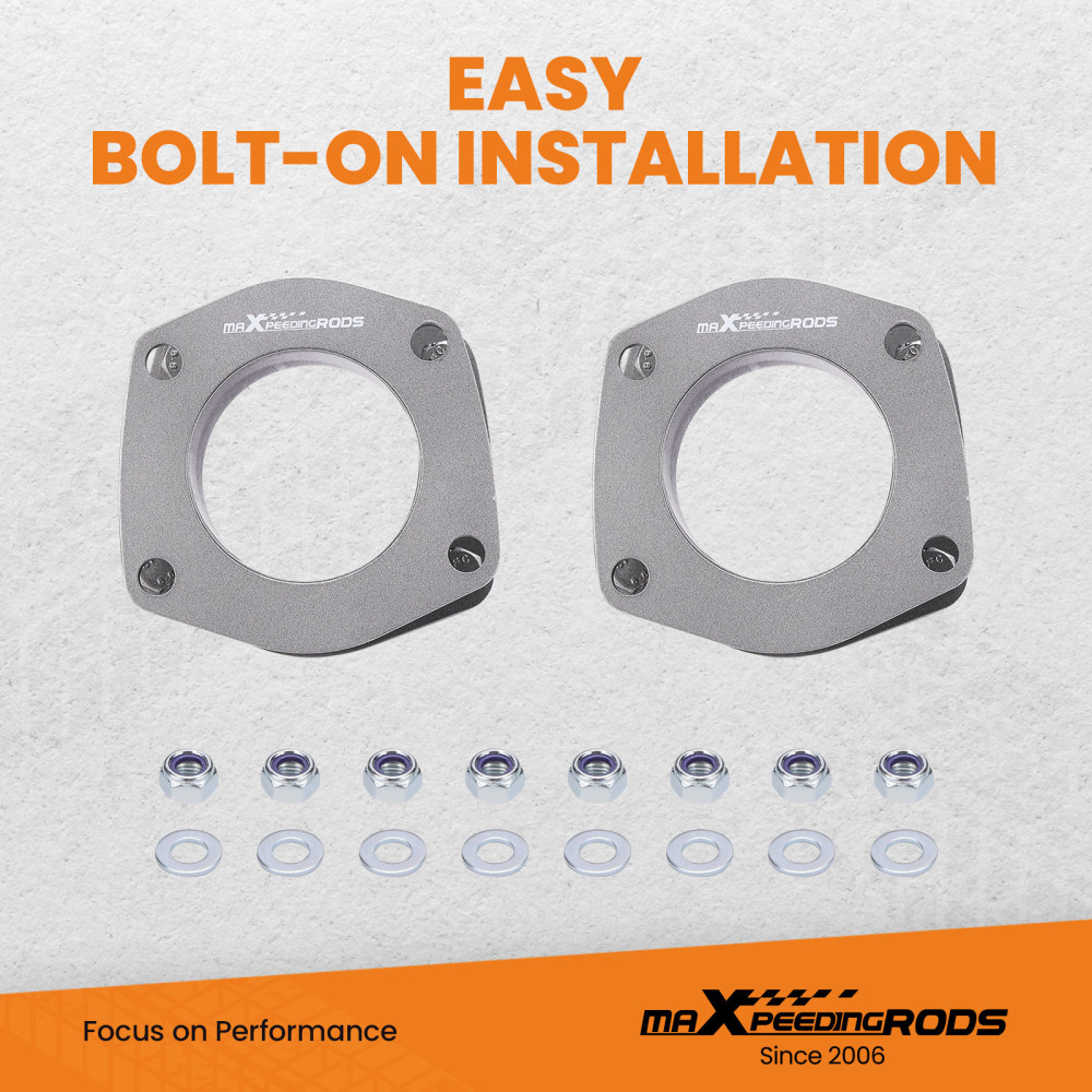 2 Front Leveling Lift Kit Spacers compatible pour Jeep Commander XK compatible pour Cherokee WK 2006-2010