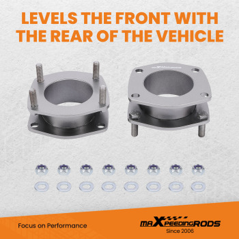 2 Front Leveling Lift Kit Spacers compatible pour Jeep Commander XK compatible pour Cherokee WK 2006-2010