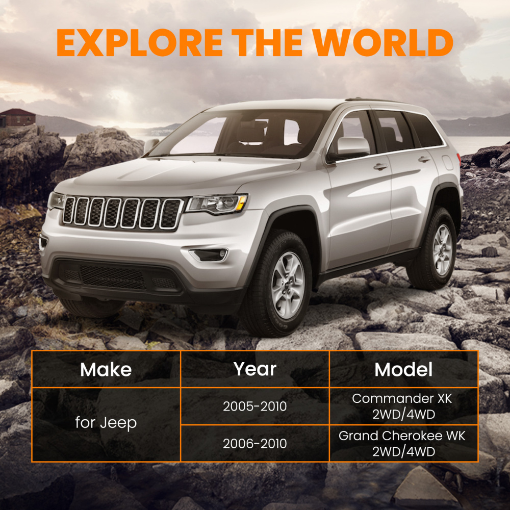 2 Front Strut Spacer lift kit compatible for Jeep Commander XK2006-20102WD/4WD