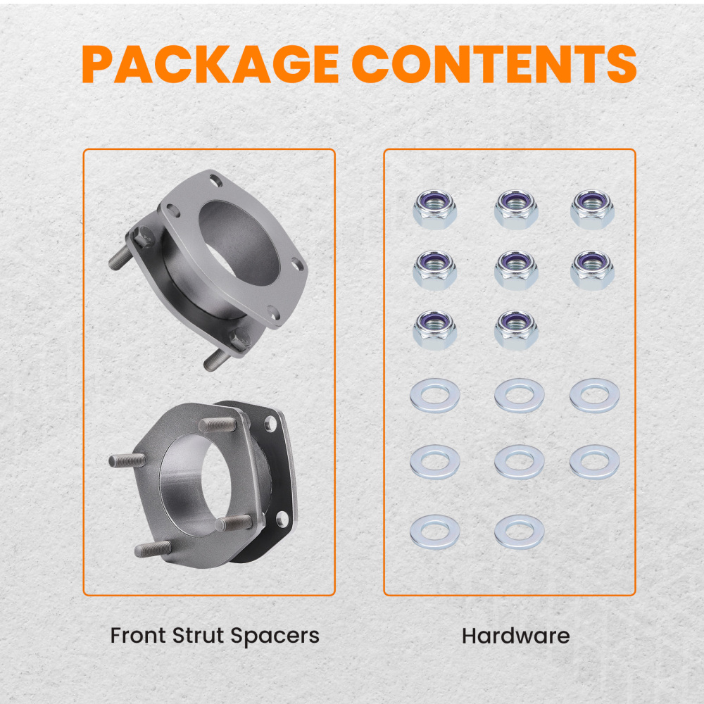 2 Front Strut Spacer lift kit compatible for Jeep Commander XK2006-20102WD/4WD