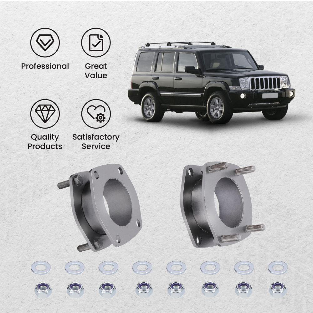 2 Front Strut Spacer lift kit compatible for Jeep Commander XK2006-20102WD/4WD